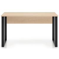 SCHREIBTISCH Odelis 138 cm - Beige/Schwarz, Holzwerkstoff/Metall (68/138/76.6cm) - Selsey