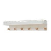 WANDGARDEROBE Jäller - Weiß, Metall (60/12/13.5cm) - [en.casa]