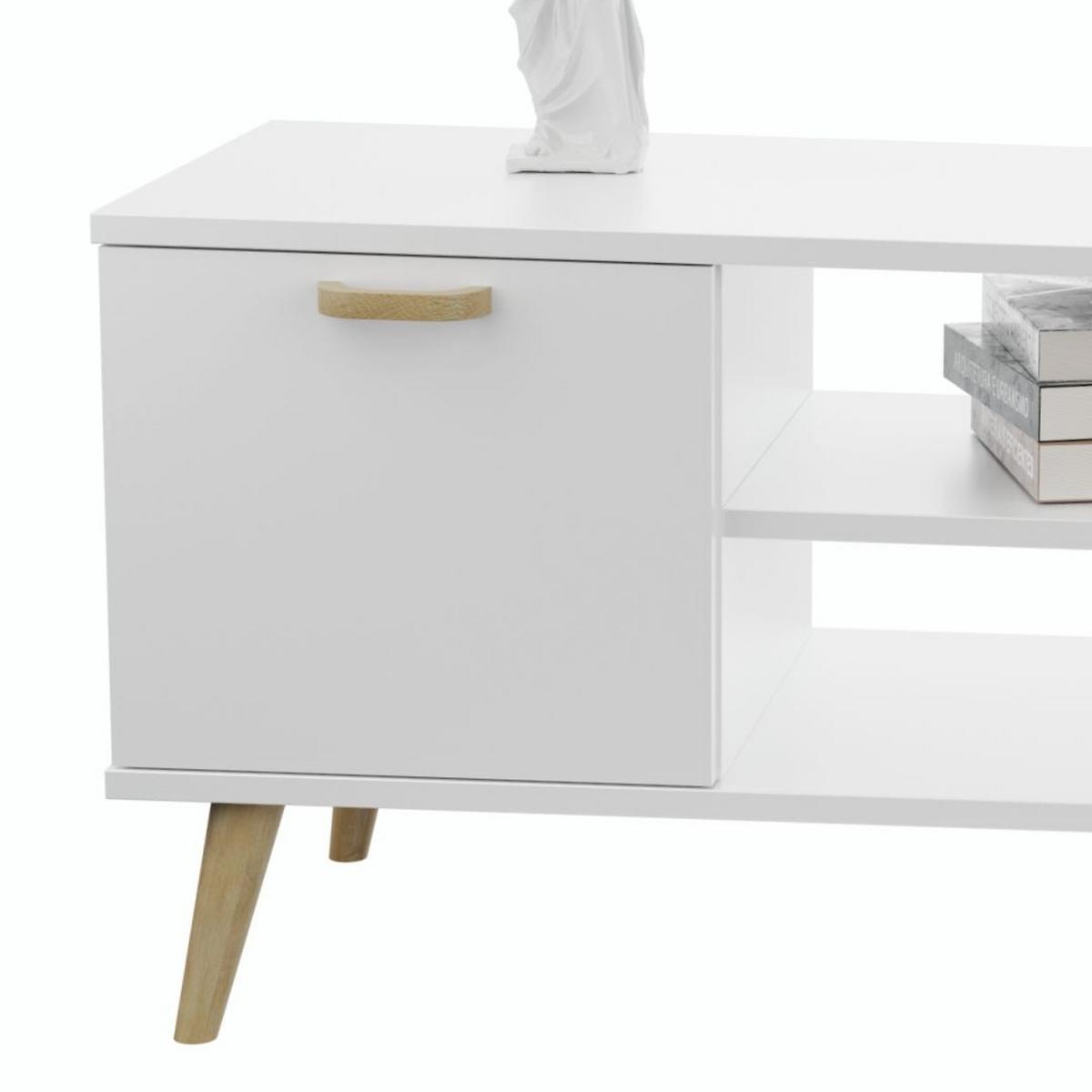 LOWBOARD Focus - Eichefarben/Weiß, Holzwerkstoff (40/50/135cm) - RAUMHIRSCH FURNITURE