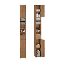 HOCHSCHRANK Vintage - Hellbraun, Holzwerkstoff (20/180/20cm) - SoBuy