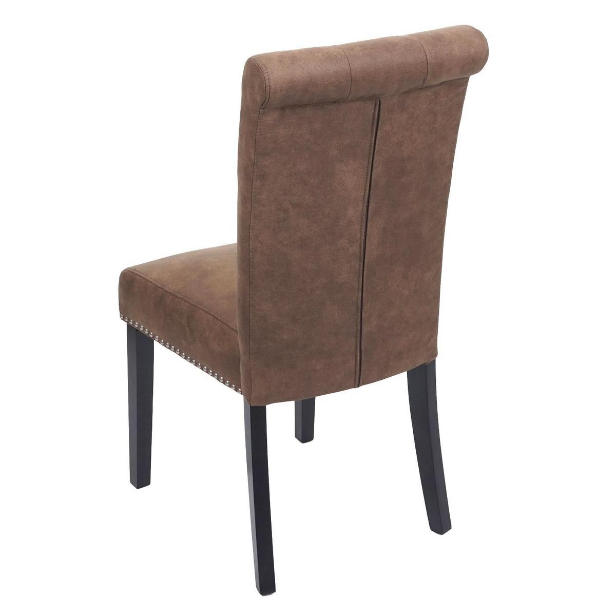 ESSZIMMERSTUHL FIELD Dunkelbraun 2er-Set - Dunkelbraun/Braun, Textil (47/98/62cm) - MCW