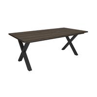 ESSTISCH, Dunkler Eiche, 194/90/74 cm - Dunkelbraun/Schwarz, Holzwerkstoff (194/90/74cm) - Skraut Home