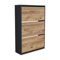 SCHUHKIPPER Aurskog - Braun, Holzwerkstoff (73.5/110/24cm) - [en.casa]