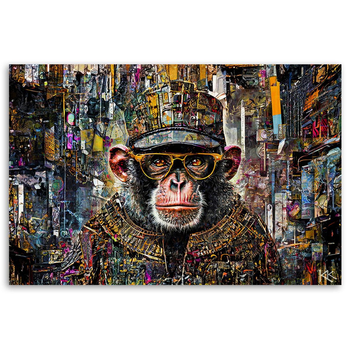 KUNSTDRUCK Bunt 60/40 cm - Multicolor, Textil (60/40cm) - KUNSTLOFT