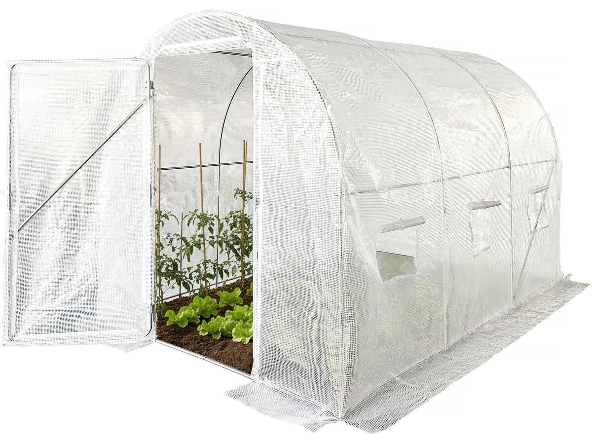 GEWÄCHSHAUSFOLIE mimosa weiss - Weiß, Kunststoff (85/170/85cm) - Habitat Garten