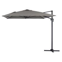 SONNENSCHIRM sun 4 Grau - Grau, Metall (400/300cm) - Habitat Garten