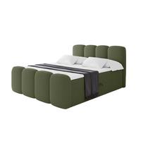BOXBETT mit Matratze H3 - NINA-Z - 120x200 cm Grün - Dunkelgrün, Holzwerkstoff (120/200cm) - ALTDECOR