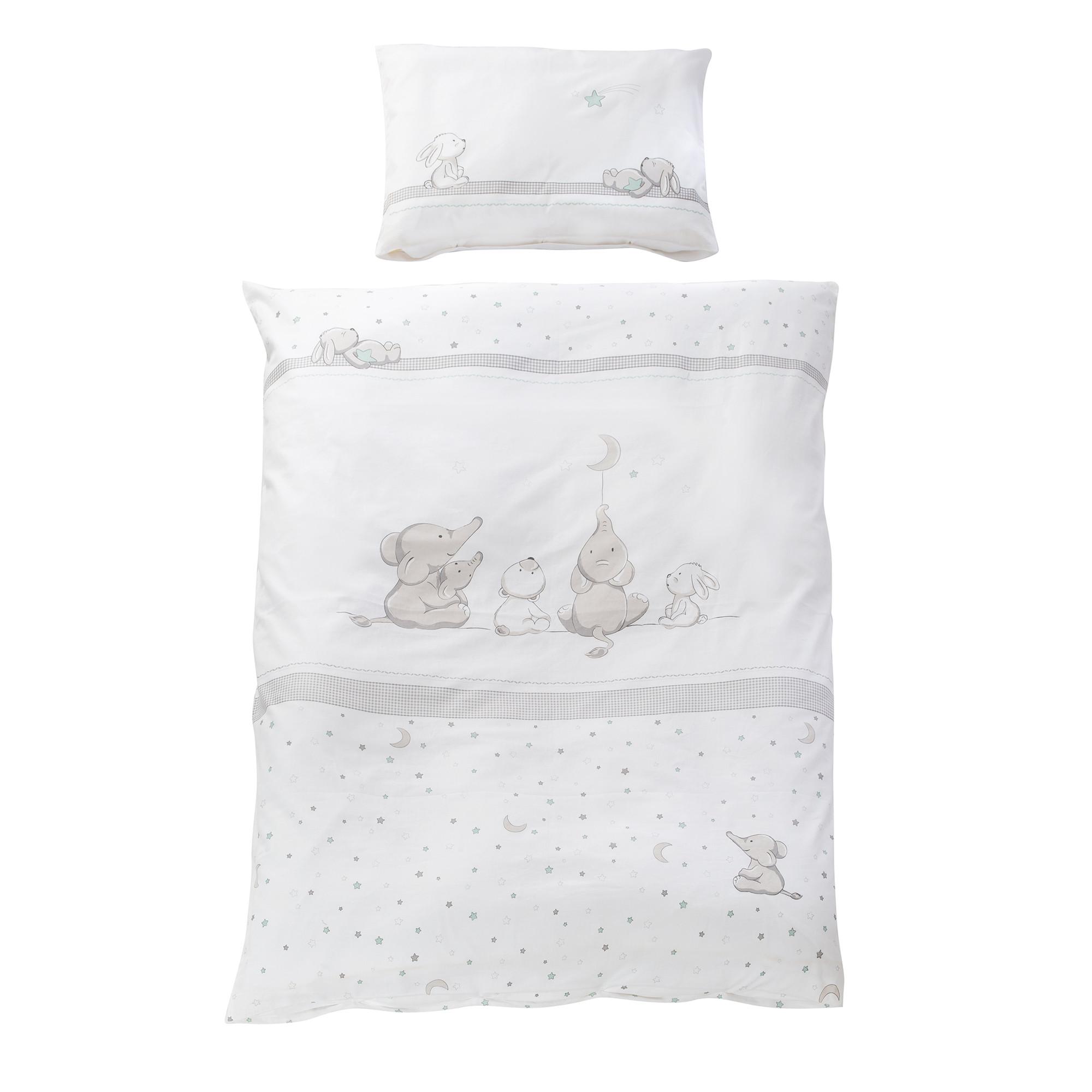 BABYBETTWÄSCHE Sternenzauber 100 x 135 cm - Grau, Textil (100/135cm) - Roba