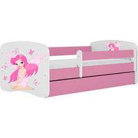 KINDERBETT Emily mit Schublade und Matratze, Rosa 70x140 cm - Rosa, Holzwerkstoff (140/70cm) - WFL GROUP