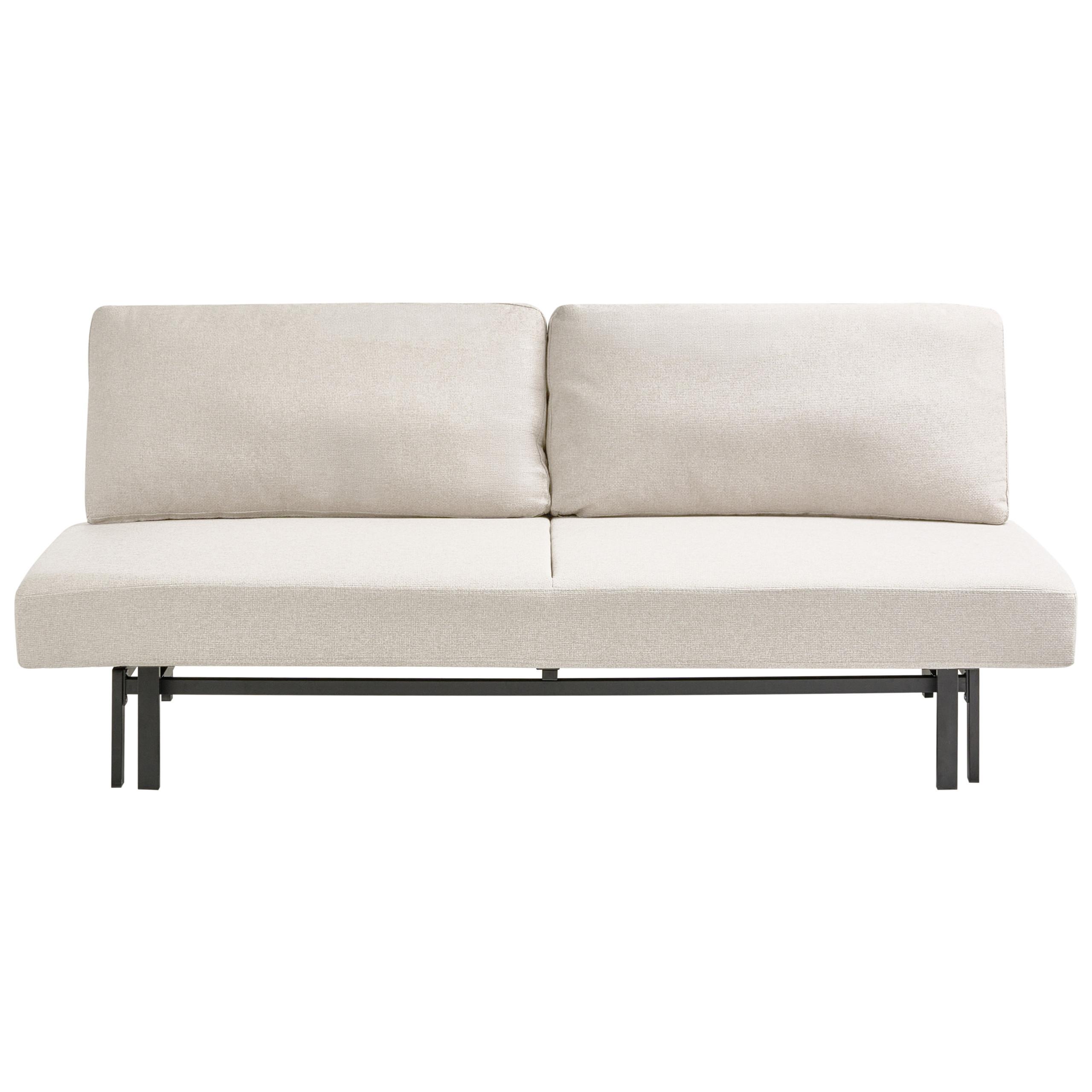 SCHLAFSOFA 3-Sitzer Stoff Cremeweiß Roykka - Creme, Textil (201/84/94cm) - Beliani