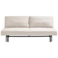 SCHLAFSOFA 3-Sitzer Stoff Cremeweiß Roykka - Creme, Textil (201/84/94cm) - Beliani