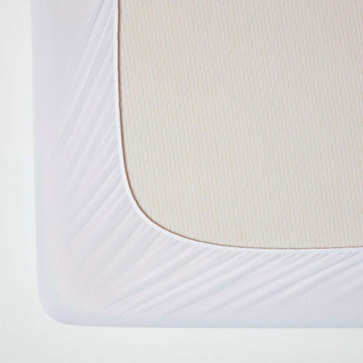 MATRATZENSCHONER wasserdicht & gepolstert, 120/190 cm - Weiß, Textil (120/190cm) - Homescapes