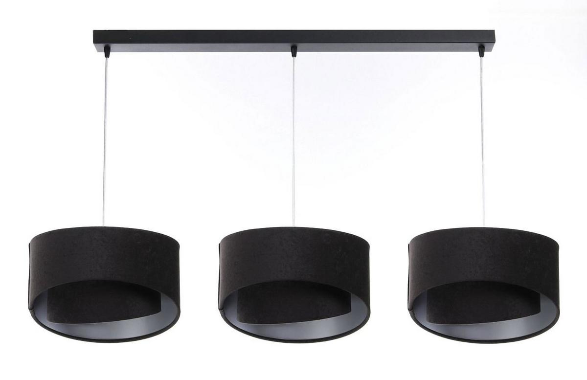 HÄNGELEUCHTE Schwarz 30/18 cm - Schwarz, Kunststoff (30/0.3/18cm) - ONZENO