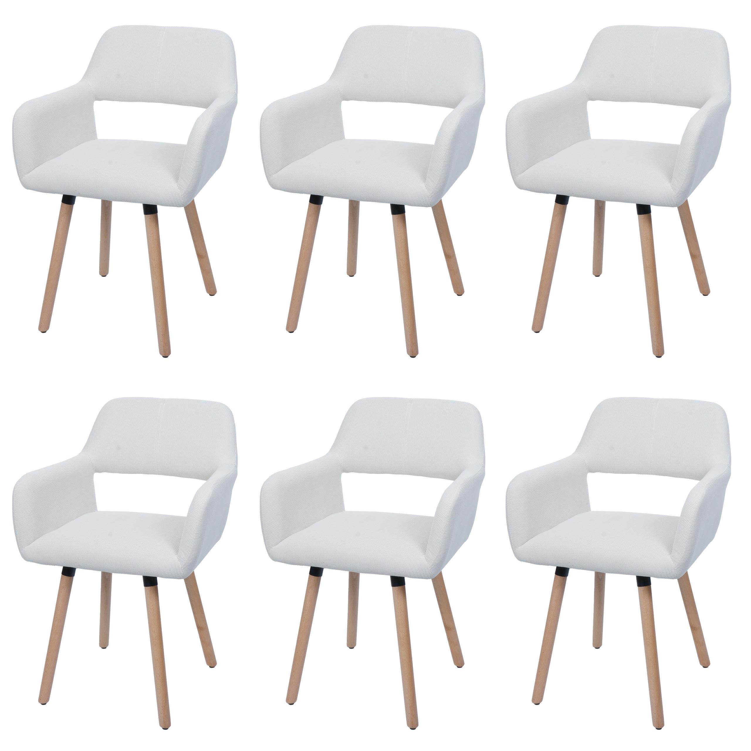 ESSZIMMERSTUHL Cremeweiß - Creme/Weiß, Textil (56/80/53cm) - MCW