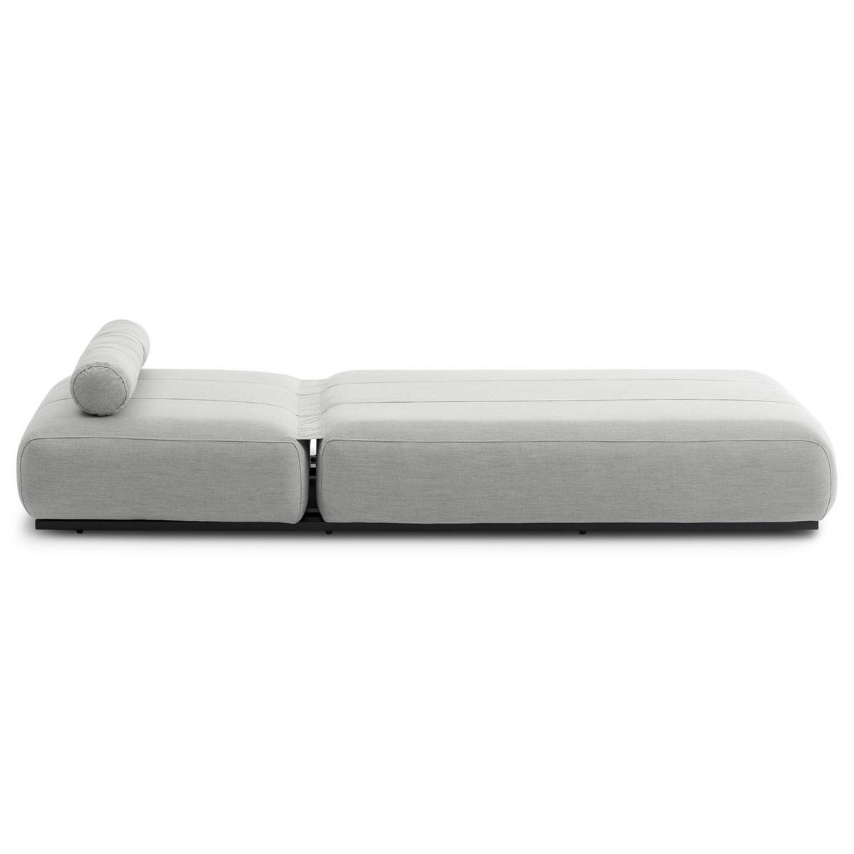 SONNENLIEGE TROPEA schwarz, hellgrau - Schwarz, Kunststoff (213/32/91cm) - IDIMEX