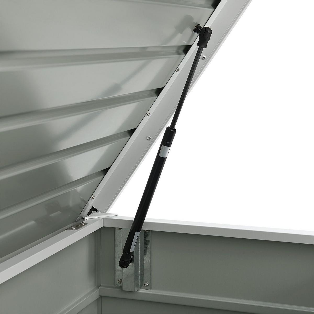 AUFBEWAHRUNGSBOX Limani weiß - Weiß, Metall (120/63/53cm) - Juskys