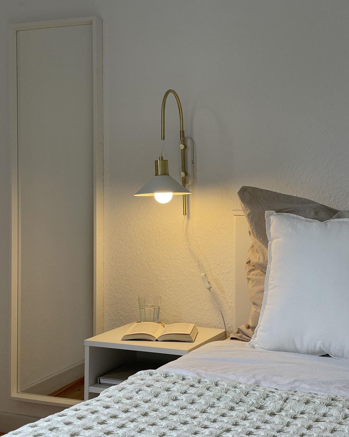 TAGESDECKE Weiß 220 x 240 cm Bere - Weiß, Textil (220/240cm) - Beliani