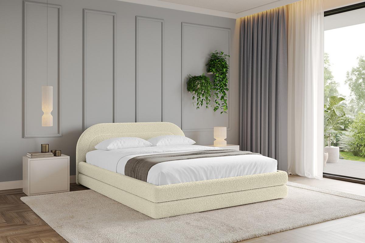 POLSTERBETT mit Bettkasten und Lattenrost, Bett mit Matratze H3/H4 - LERIS-v1 180x200 Beige - Taupe, Holzwerkstoff/Textil (180/200cm) - ALTDECOR