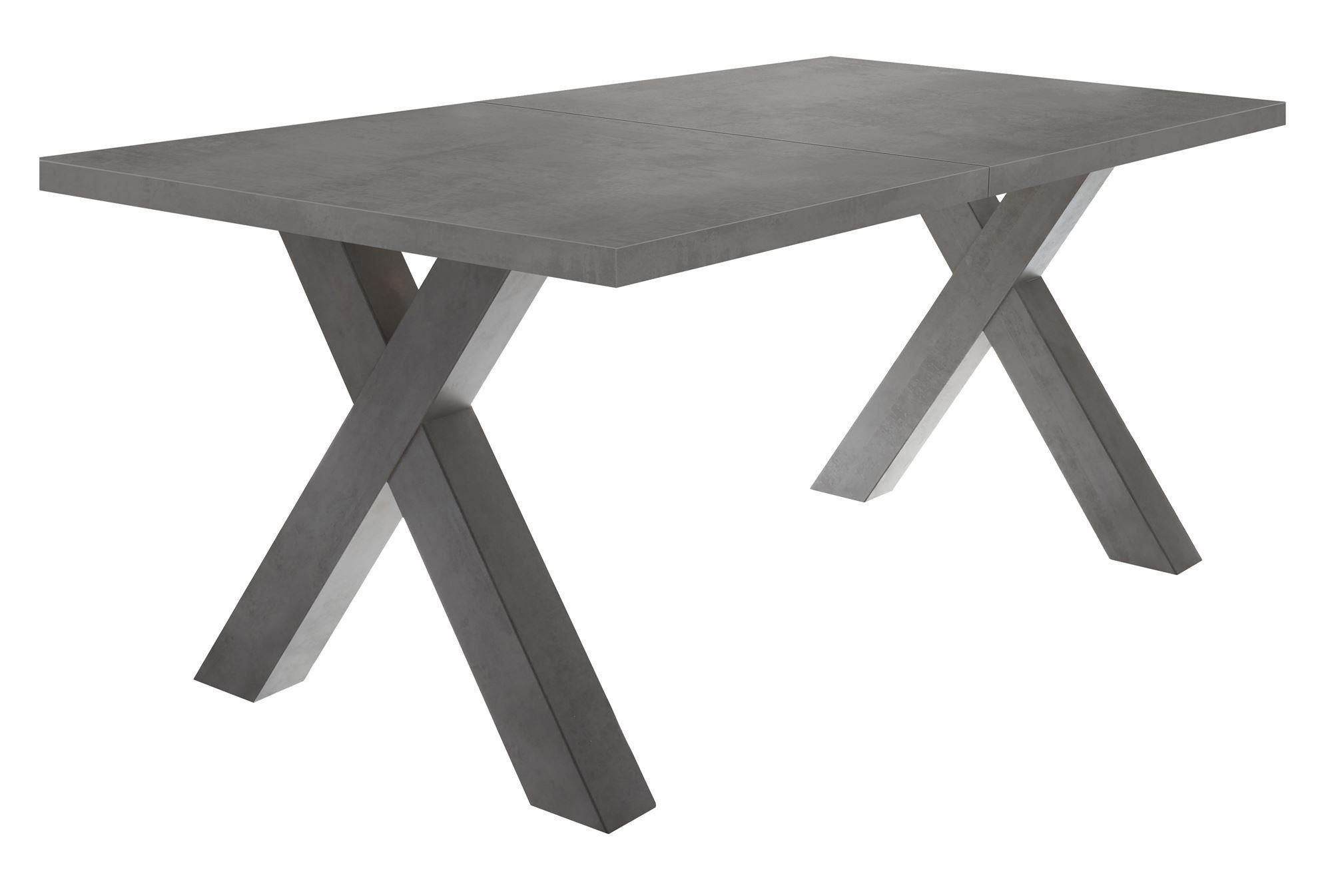 ESSTISCH ausziehbar Eike 3 160 x 90 x 75 Esszimmertisch Graphit - Grau, Holz (160/90/75cm) - 58aufmkessel