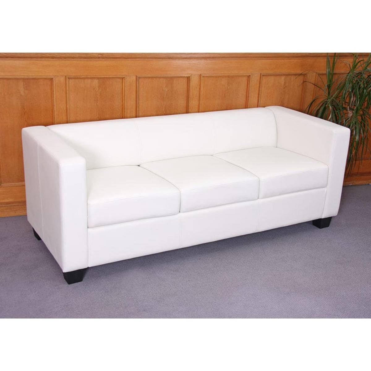 SOFAGARNITUR Reinweiß 3er-Set - Weiß, Textil (400/70/300cm) - MCW