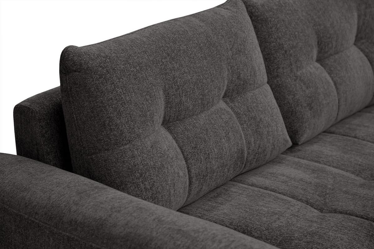 SOFA SALVINI 2,5-Sitzer, dunkelgrau - Dunkelgrau, Holz/Textil (206/88/99cm) - Wozimo