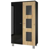 VITRINE Denjo Tür in Eiche Natur - Eichefarben, Holzwerkstoff (71/129/35cm) - Vladon