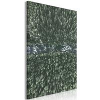 KUNSTDRUCK Grün 40/60 cm - Grau/Grün, Textil (40/60cm) - KUNSTLOFT