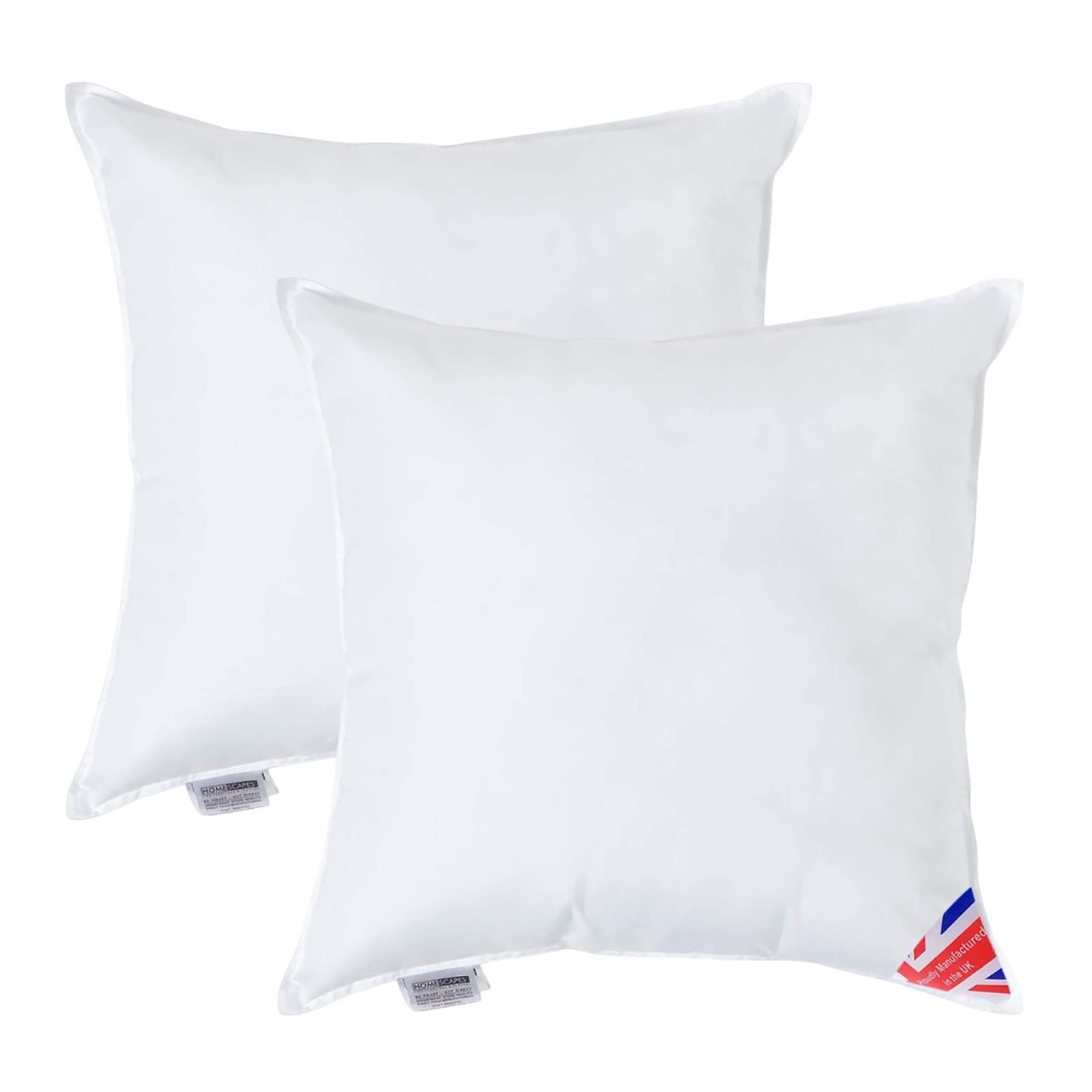 FÜLLKISSEN 2er-Set – 50/50 cm, Super-Mikrofaser - Weiß, Textil (50/50cm) - Homescapes