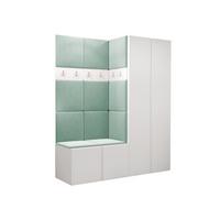 GARDEROBEN-SET Orion III - Weiß/Mintgrün, Holzwerkstoff/Kunststoff (158/186/46cm) - MIRJAN24