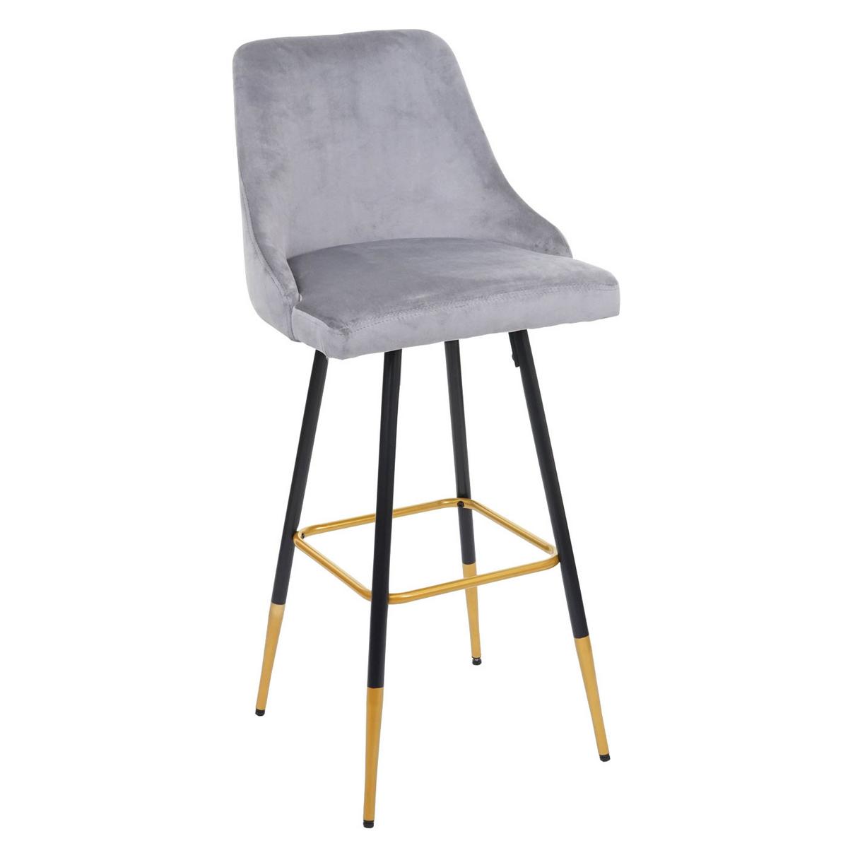 BARHOCKER Grau 2er-Set - Grau, Textil (47/110/50cm) - MCW