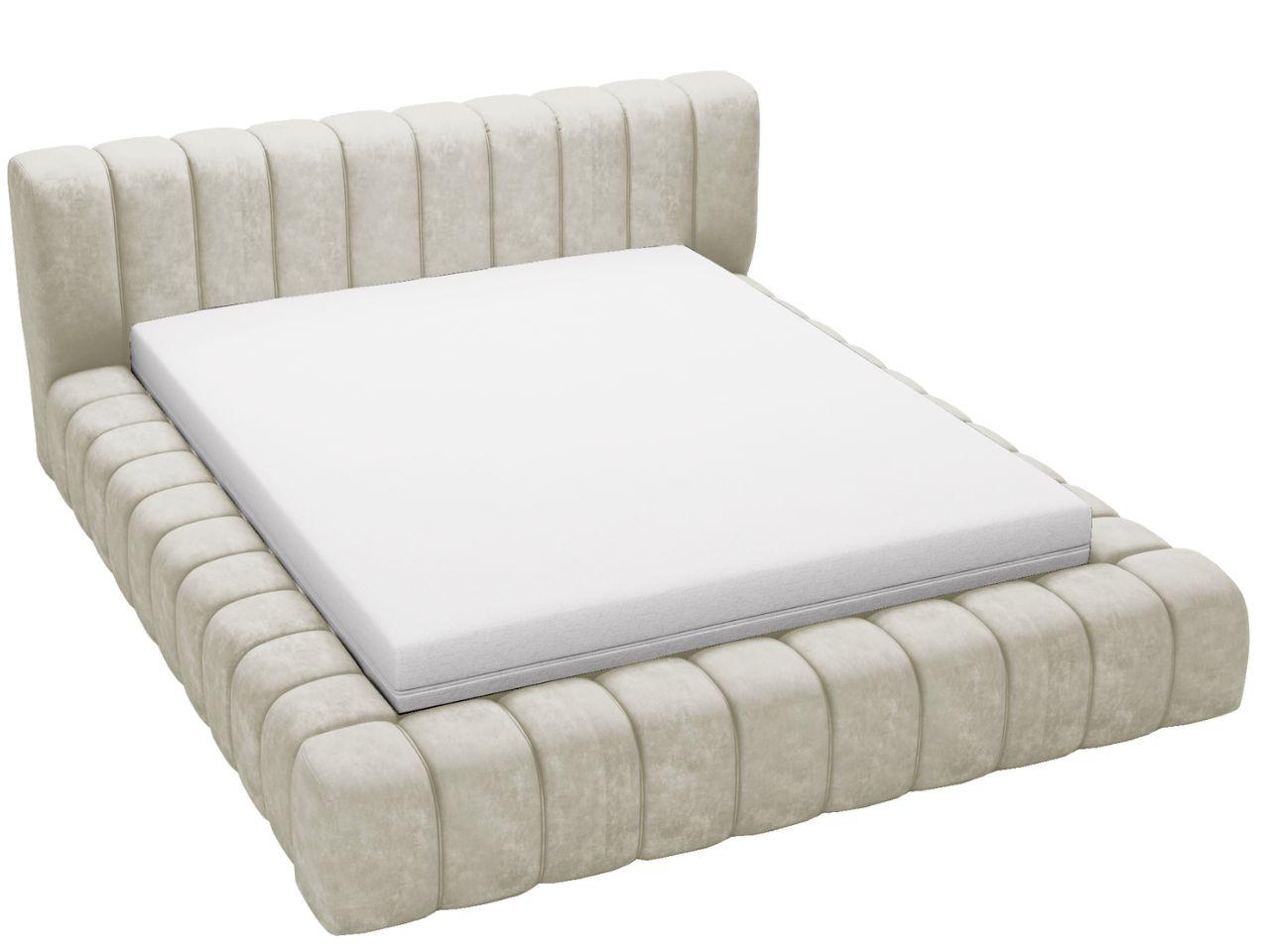 POLSTERBETT Italia 160x200 Beige - Beige, Textil (160/200cm) - Graingold