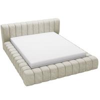 POLSTERBETT Italia 140x200 Beige - Beige, Textil (140/200cm) - Graingold