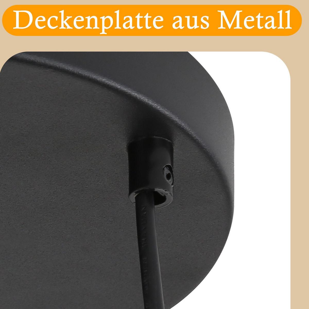 PENDELLEUCHTE Marren 30/5/143 cm - Schwarz, Metall (5/30/143cm) - Nettlife
