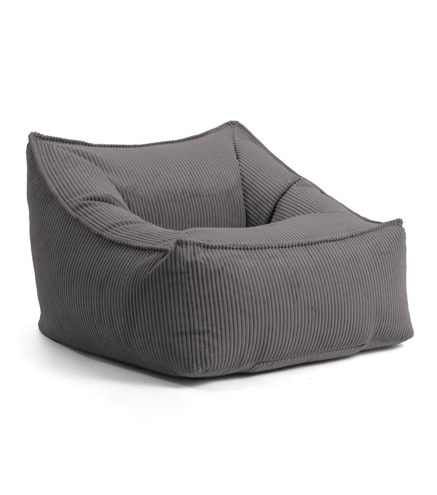 SITZSACK Cord Snug - Anthrazit, Textil (80/60/83cm) - Mokebo