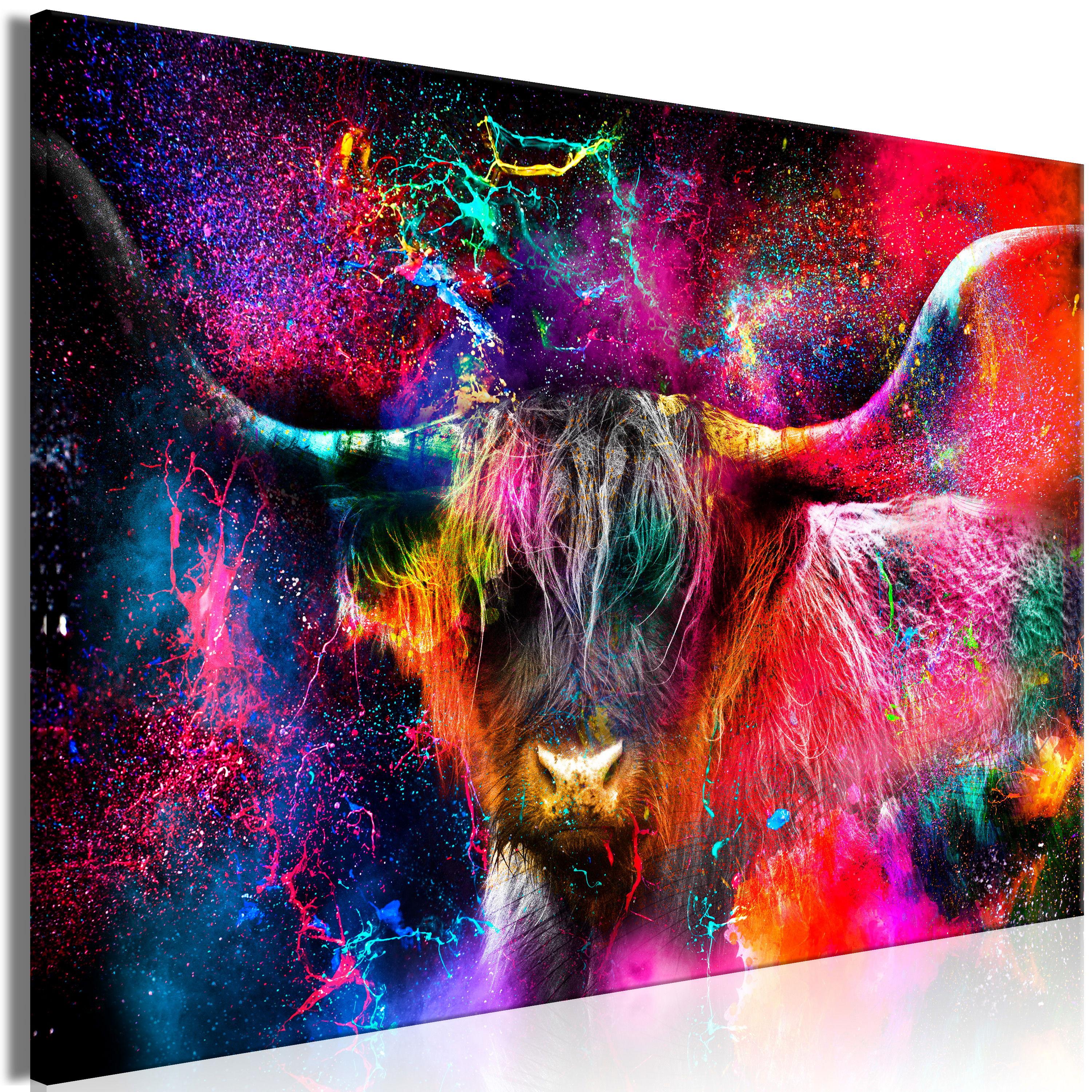 KUNSTDRUCK Bunt 90/60 cm - Multicolor, Textil (90/60cm) - KUNSTLOFT
