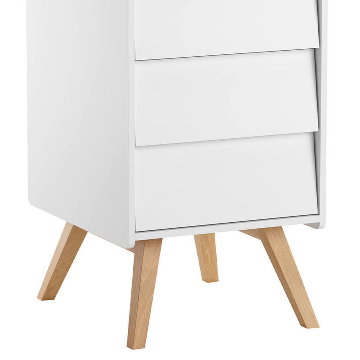 KOMMODE Vintage Weiß - Weiß, Holzwerkstoff (51/128/41cm) - Petits-meubles