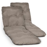ROLLLIEGENAUFLAGE Flair RL 190x60x8cm Taupe (2tlg) - Taupe, Textil (60/190cm) - Beautissu 