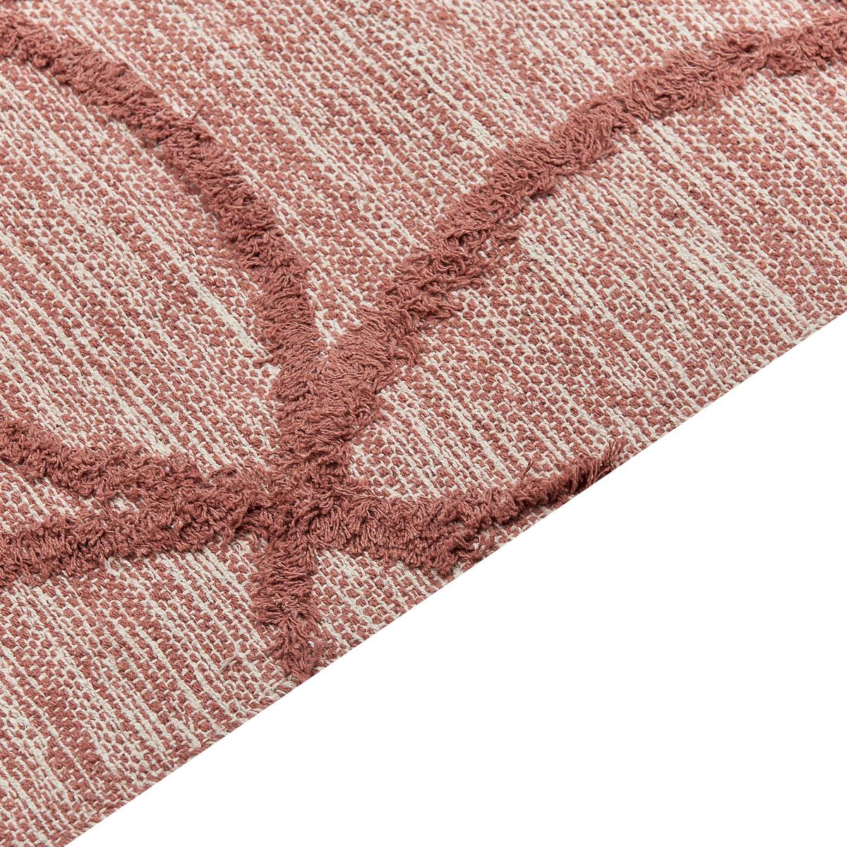 KURZFLOR-TEPPICH Kirsehir 150/80 cm - Rot, Textil (80/150cm) - Beliani
