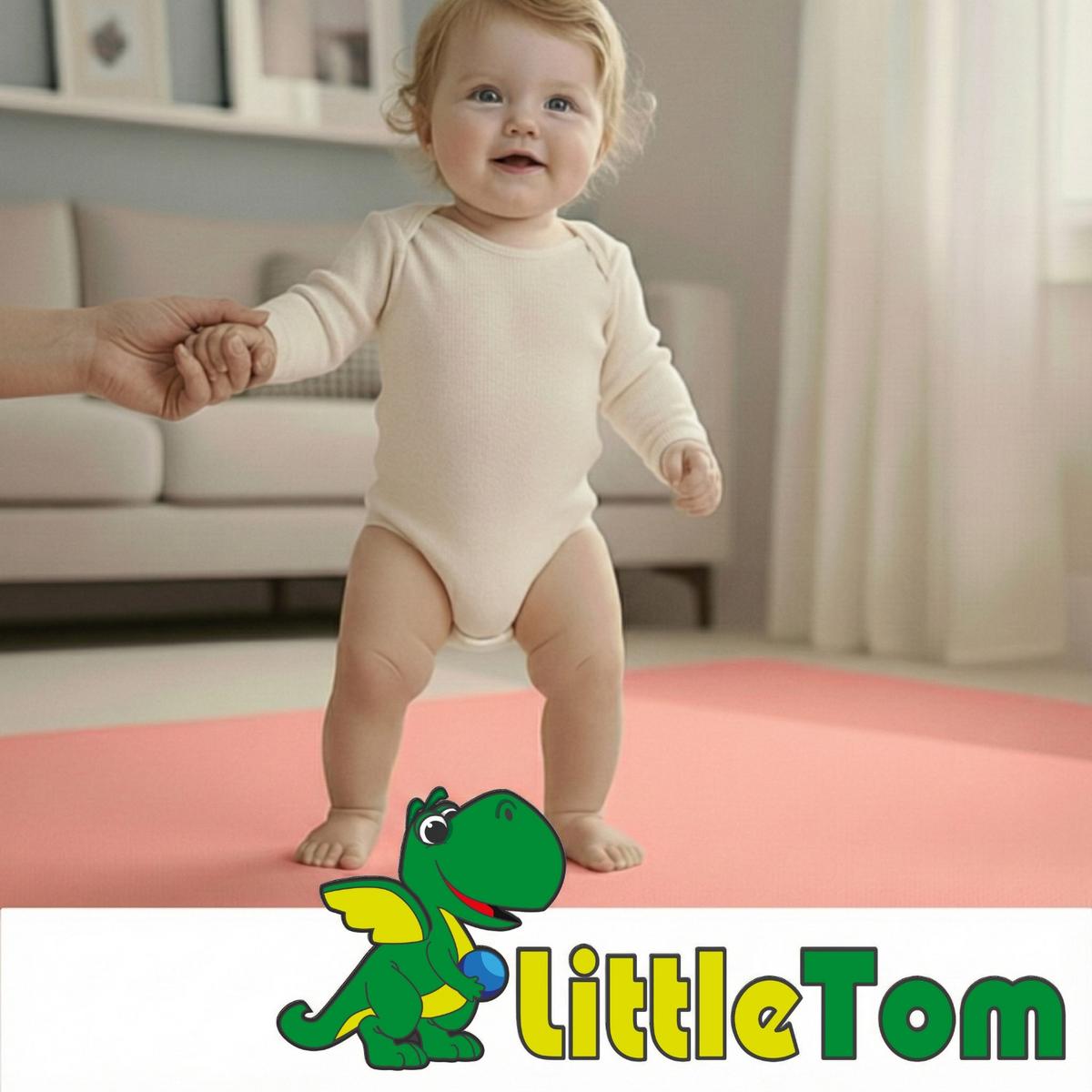 SPIELMATTE ab Null - 90 cm Baby Puzzlematte Rosa - Rosa, Kunststoff (30/30cm) - Littletom