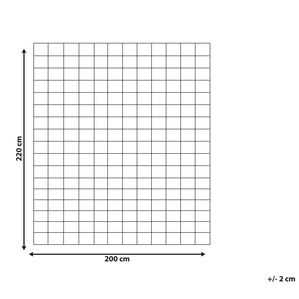 ZWEILAGIGE Bettdecke Polyester 4-Jahreszeiten 200/220 cm Korab - Weiß, Textil (200/220cm) - Beliani