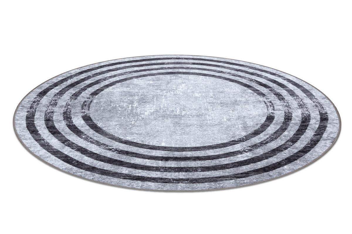 TEPPICH Miro 100 cm - Grau, Textil (100/100cm) - rugsX