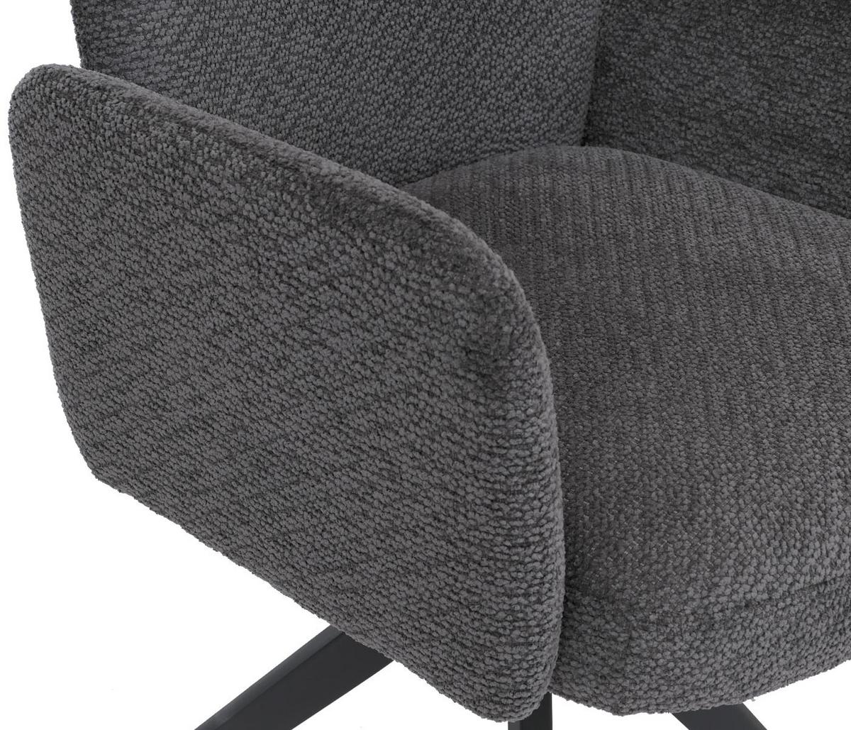 ESSZIMMERSTUHL Grau - Dunkelgrau/Grau, Textil (63/92/58cm) - MCW