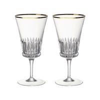 WASSERKELCHE Grand Royal Gold transparent-gold 250 ml 2er Set - Transparent/Goldfarben, Glas (0.25L) - Villeroy & Boch