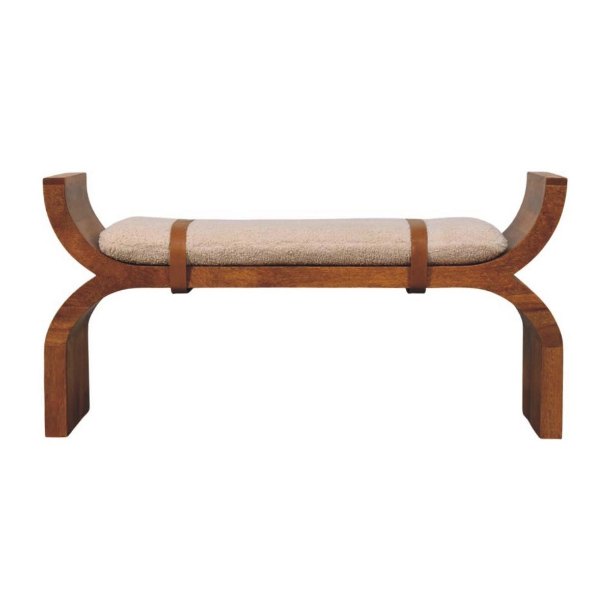SITZBANK mit Amber-Eichen-Finish, braun. - Braun, Holz (120/60/35cm) - Artisan Furniture