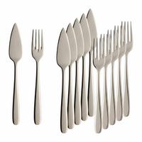 FISCHBESTECK Daily Line silber 12-tlg. - Silberfarben, Metall - Villeroy & Boch