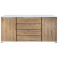 SIDEBOARD Linio Eiche Natur - Eichefarben, Holzwerkstoff (166.5/75.5/35cm) - Vladon