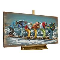 METALLBILD Blau 120/60 cm - Blau, Metall (7.4/60cm) - KUNSTLOFT