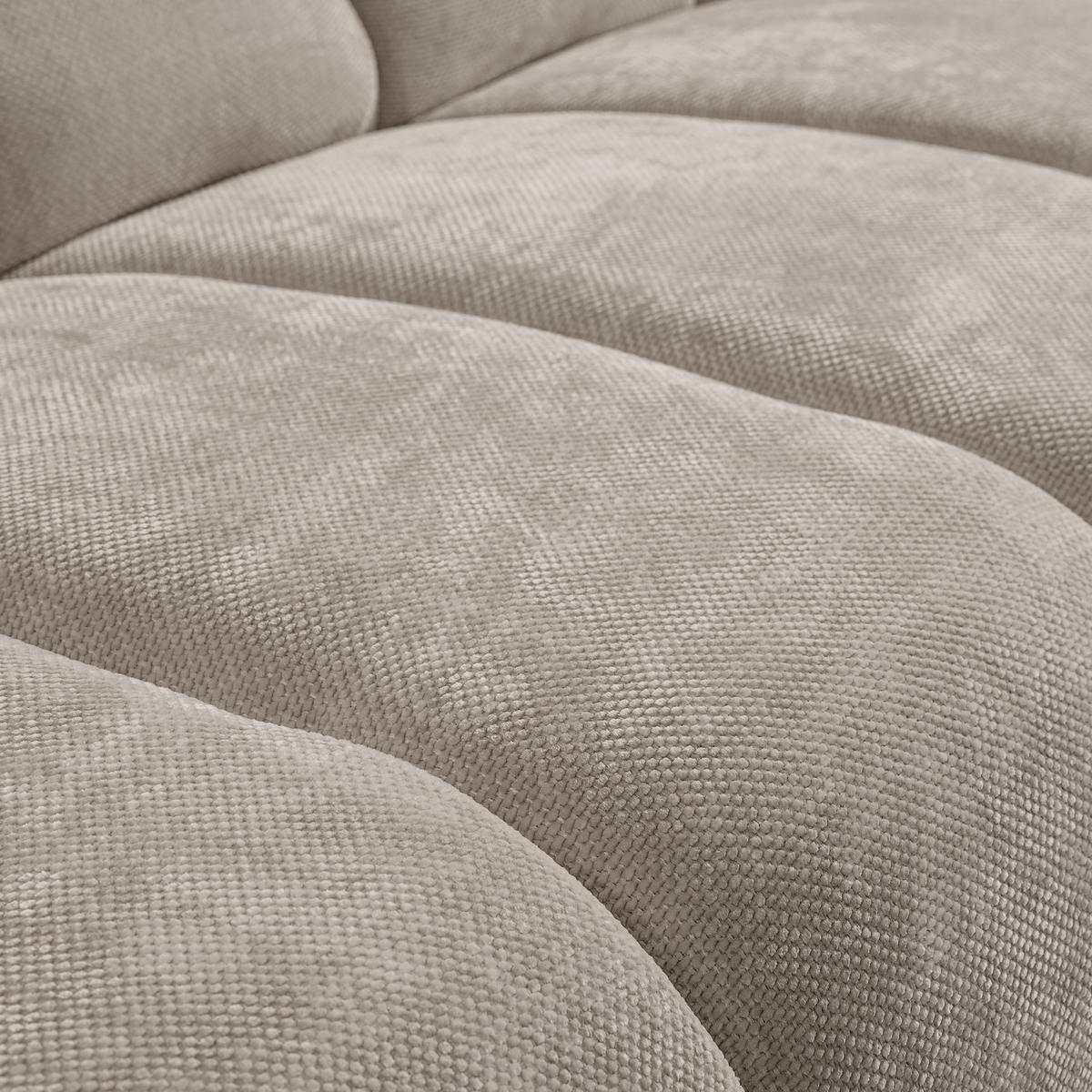 3-SITZER SOFA Volare mit Metallbeinen Cappuccino - Schwarz/Cappuccino, Textil/Metall (220/83/98cm) - Beautysofa