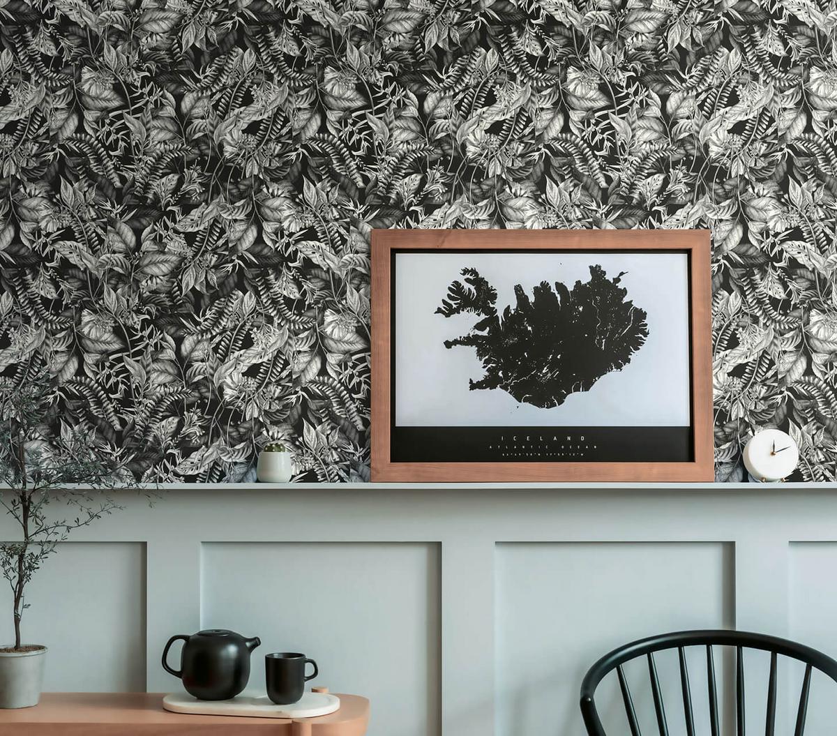 VLIESTAPETE Schwarz-Weiß 53/1005 cm - Schwarz, Textil (53/1cm) - KUNSTLOFT