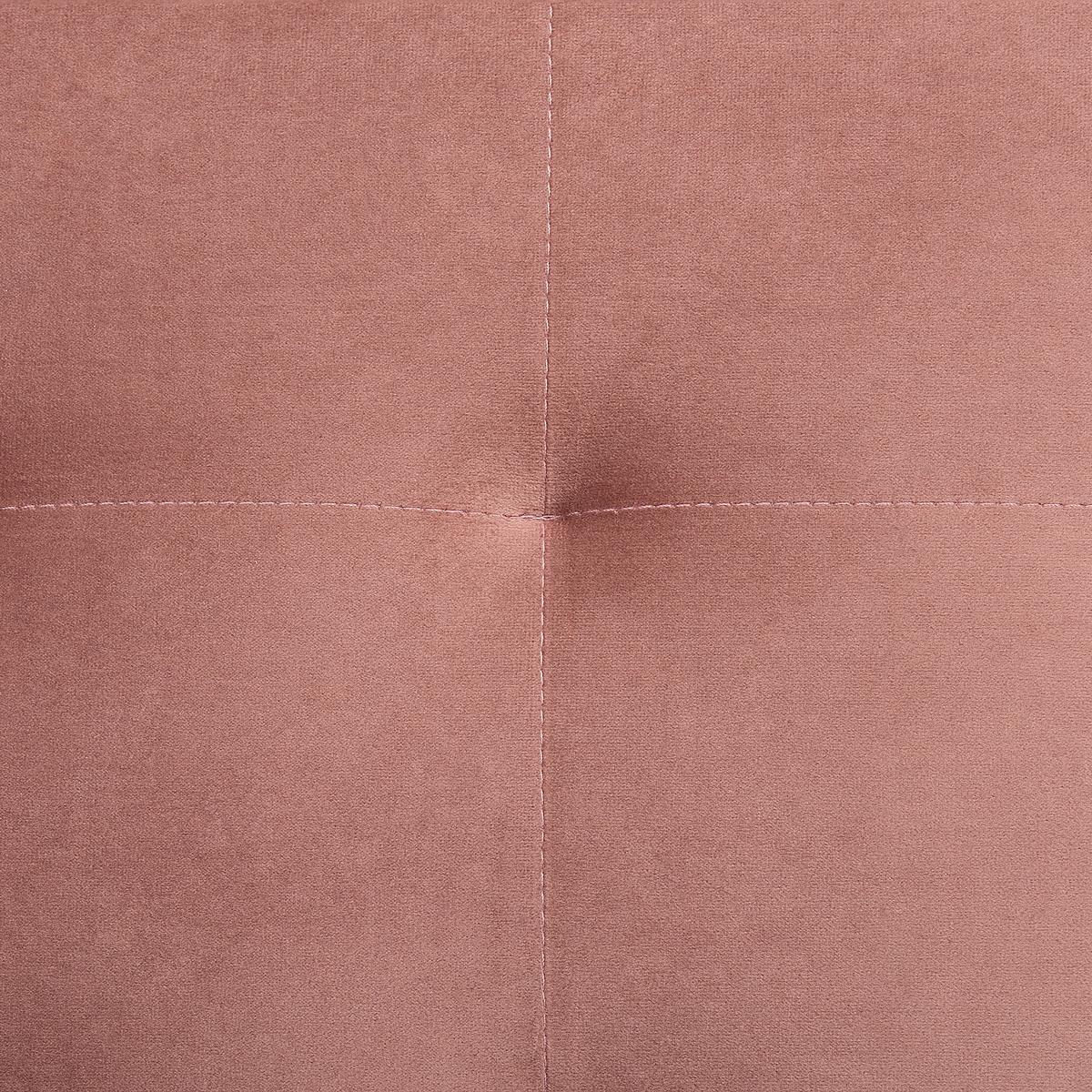 OTTOMANE Aberdeen 80/80/41 cm - Pink, Textil (80/41/80cm) - Beliani